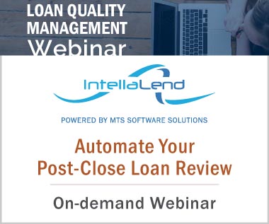 Banner Rectangle for Video: Loan Quality Management Webinar - Automate Your Post-Close Loan Review