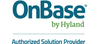 Logo for OnBase by Hyland Authorized Solution Provider