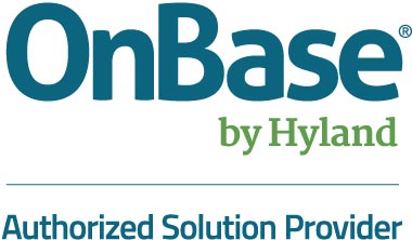 Logo for OnBase by Hyland Authorized Solution Provider