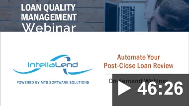 Thumbnail image for Webinar: Automate Your Post-Close Loan Review