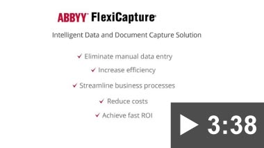 Thumbnail for video: ABBYY FlexiCapture – Powerful Data Capture