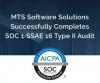 Banner rectangle for Press Release: MTS Software Solutions Successfully Completes SOC 1‐SSAE 16 Type II Audit
