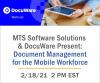 Banner Rectangle for Webinar: Document Management for the Mobile Workforce February 18, 2021 2:00PM EST