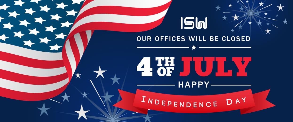 Banner Pop-under for Holiday: Happy Independence Day - Our Offices will be closed Monday July 4, 2022.