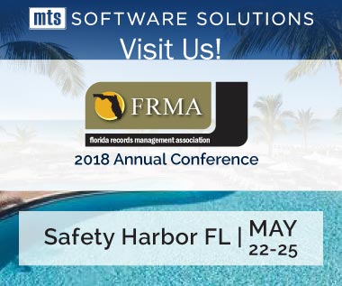 Banner rectangle for Event: Visit Us at 2018 FRMA Florida Records Management Association Conference