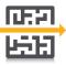 Icon for Eliminate Bottlenecks, image of arrow straight over maze
